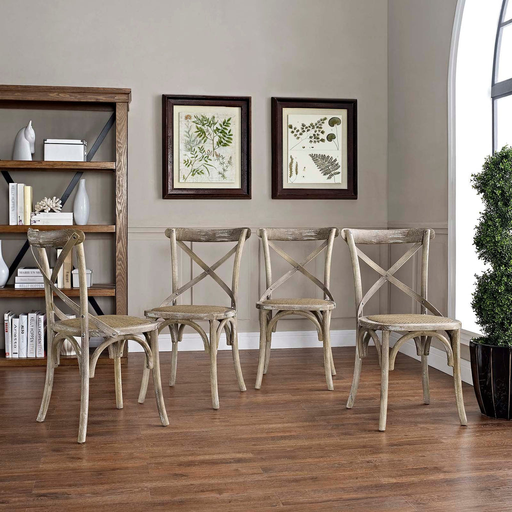 Gear Dining Side Chair Set of 4 by Modway