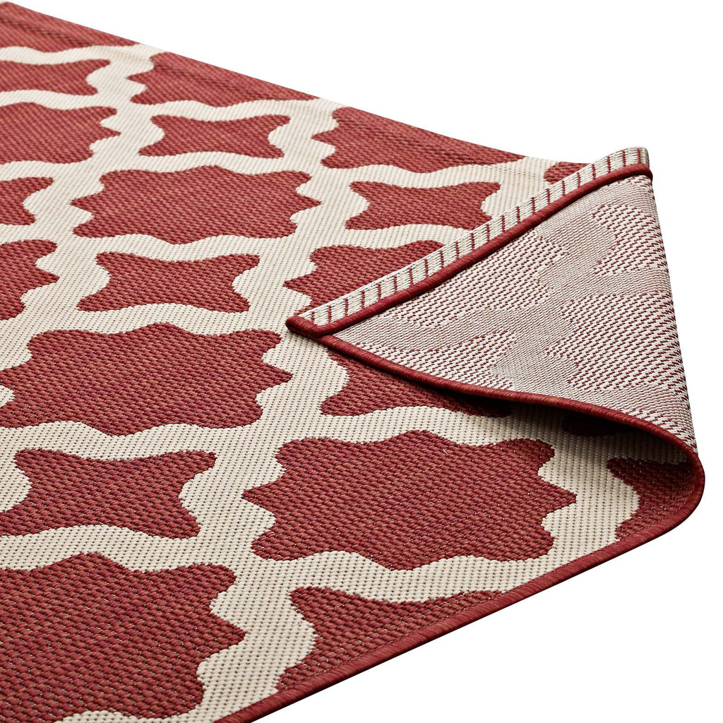 Cerelia Moroccan Trellis Indoor and Outdoor 8x10 Area Rug by Modway