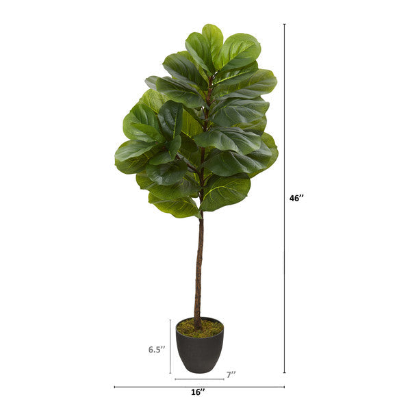 46" Fiddle Leaf Artificial Tree (Real Touch)