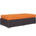 Convene Outdoor Patio Fabric Rectangle Ottoman by Modway
