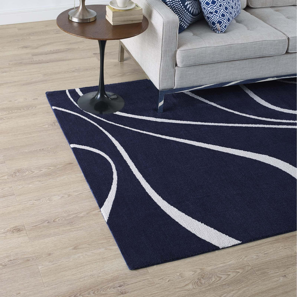 Therese Abstract Swirl 5x8 Area Rug by Modway