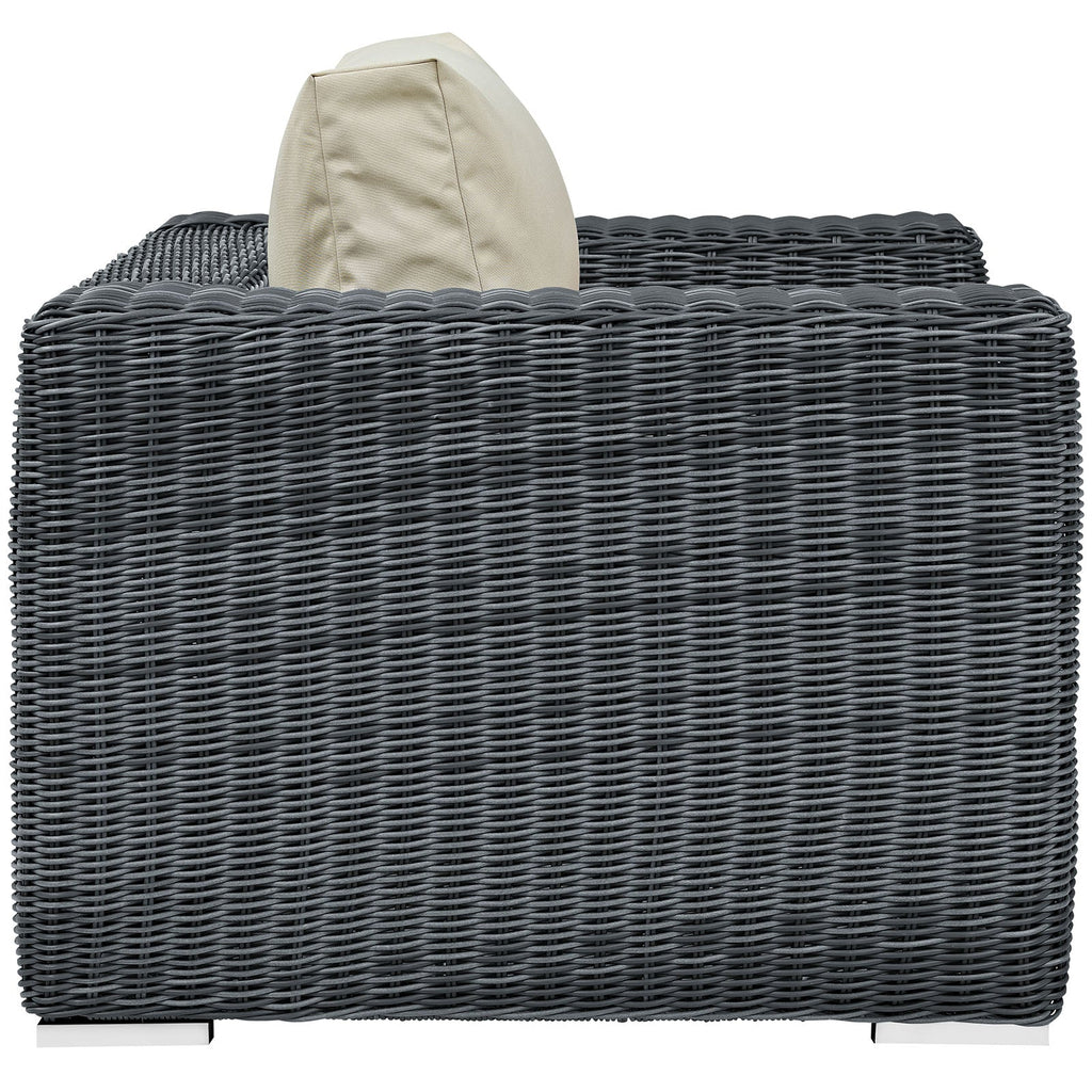 Summon Outdoor Patio Fabric Sunbrella¨ Armchair by Modway