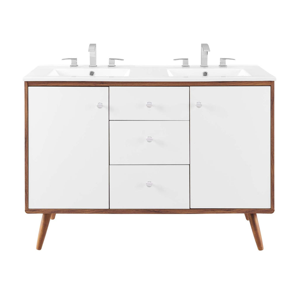 Transmit 48" Double Sink Bathroom Vanity by Modway