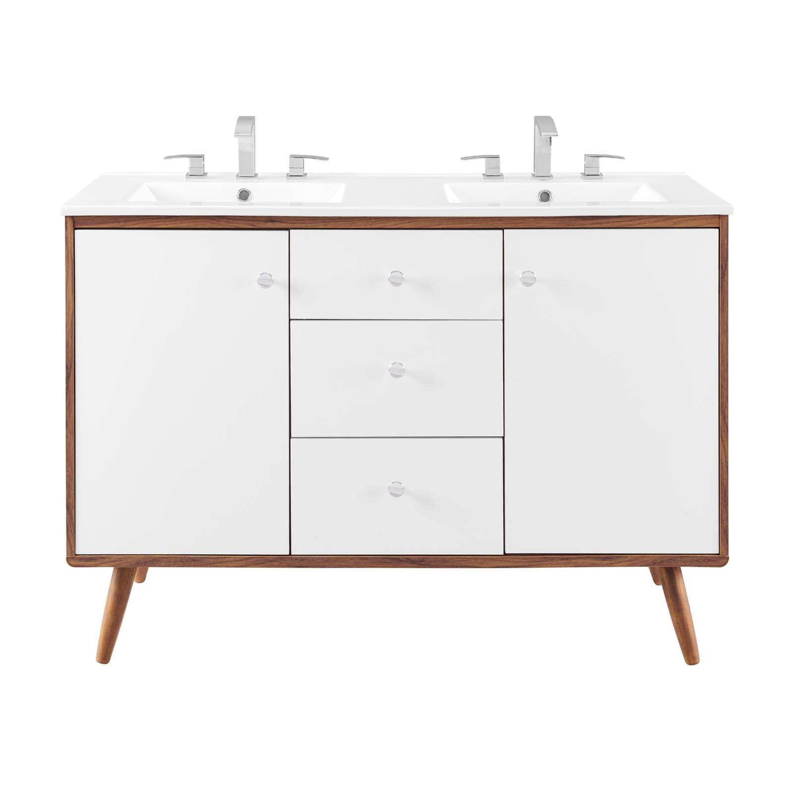 Transmit 48" Double Sink Bathroom Vanity by Modway