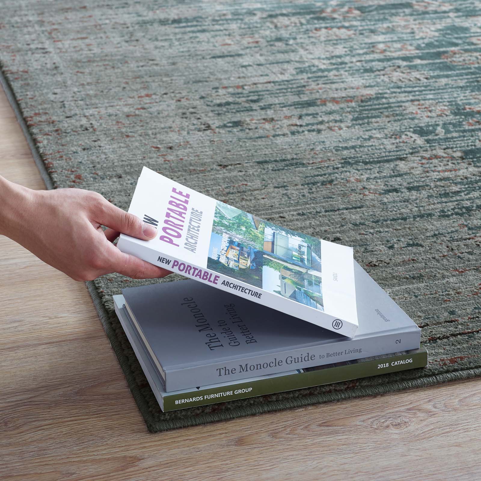 Hesper Distressed Contemporary Floral Lattice 5x8 Area Rug by Modway