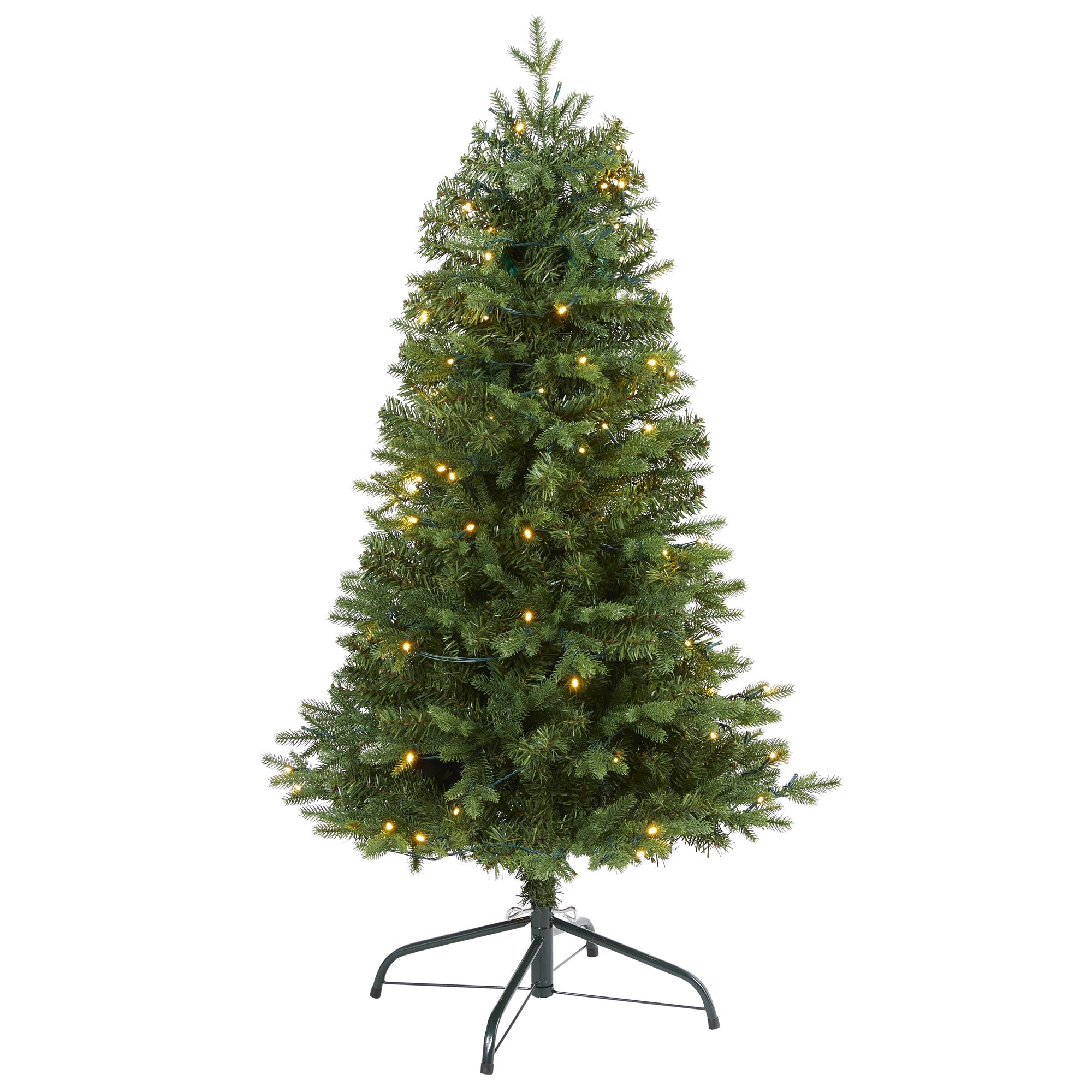 4' Vermont Fir Artificial Christmas Tree with 100 Clear LED Lights