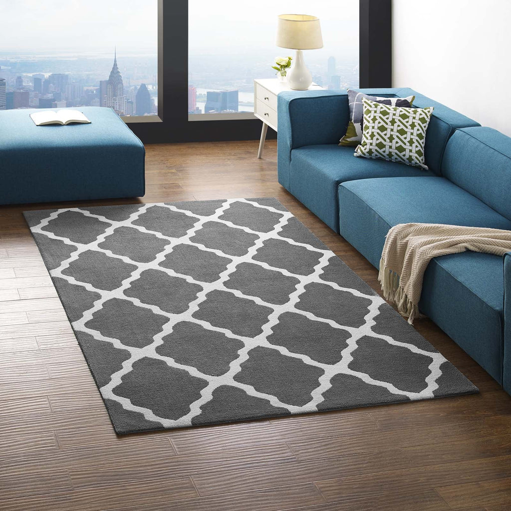 Marja Moroccan Trellis 5x8 Area Rug by Modway