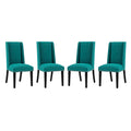 Baron Fabric Dining Chair Set of 4 by Modway