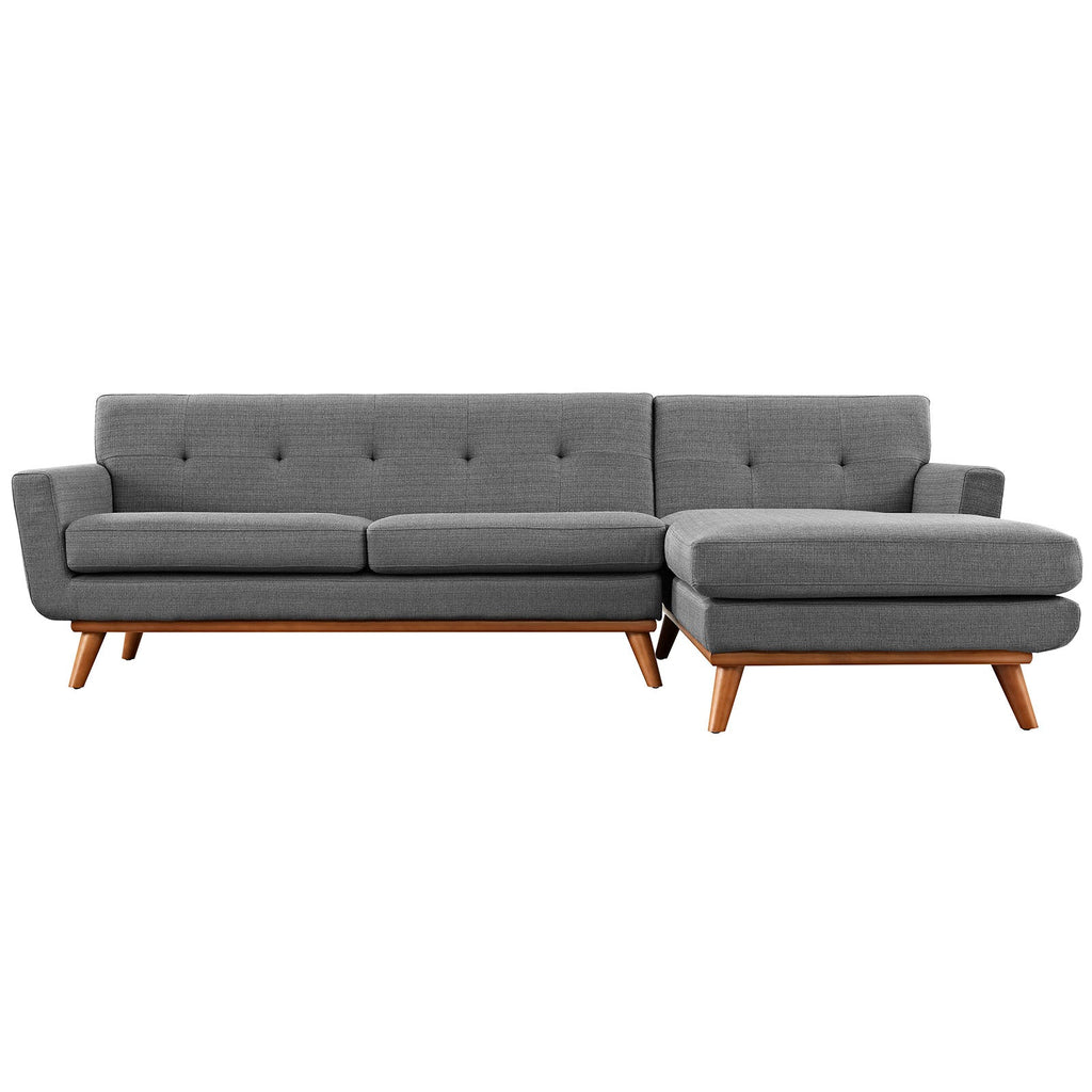 Engage Right-Facing Upholstered Fabric Sectional Sofa by Modway