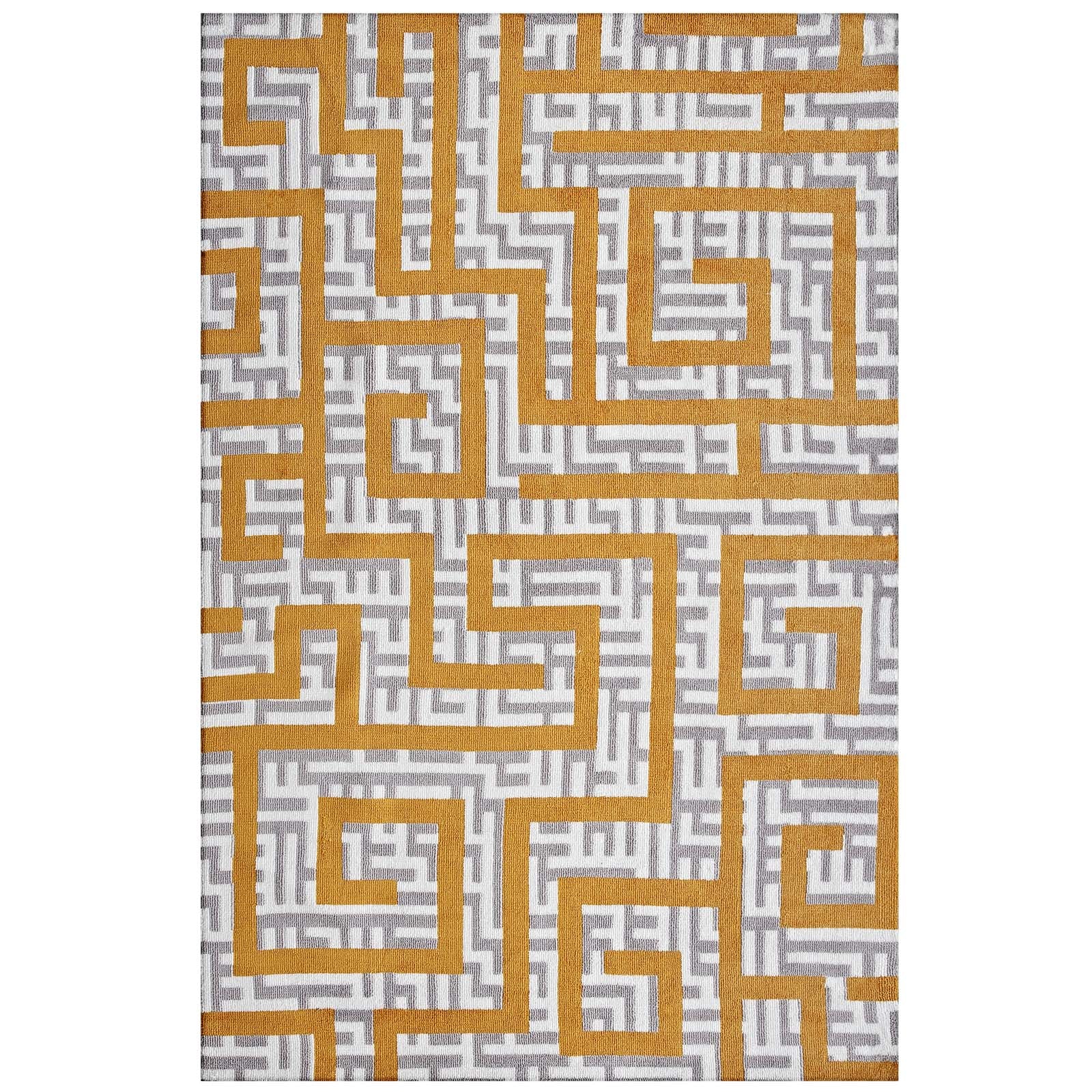 Nahia Geometric Maze 5x8 Area Rug by Modway