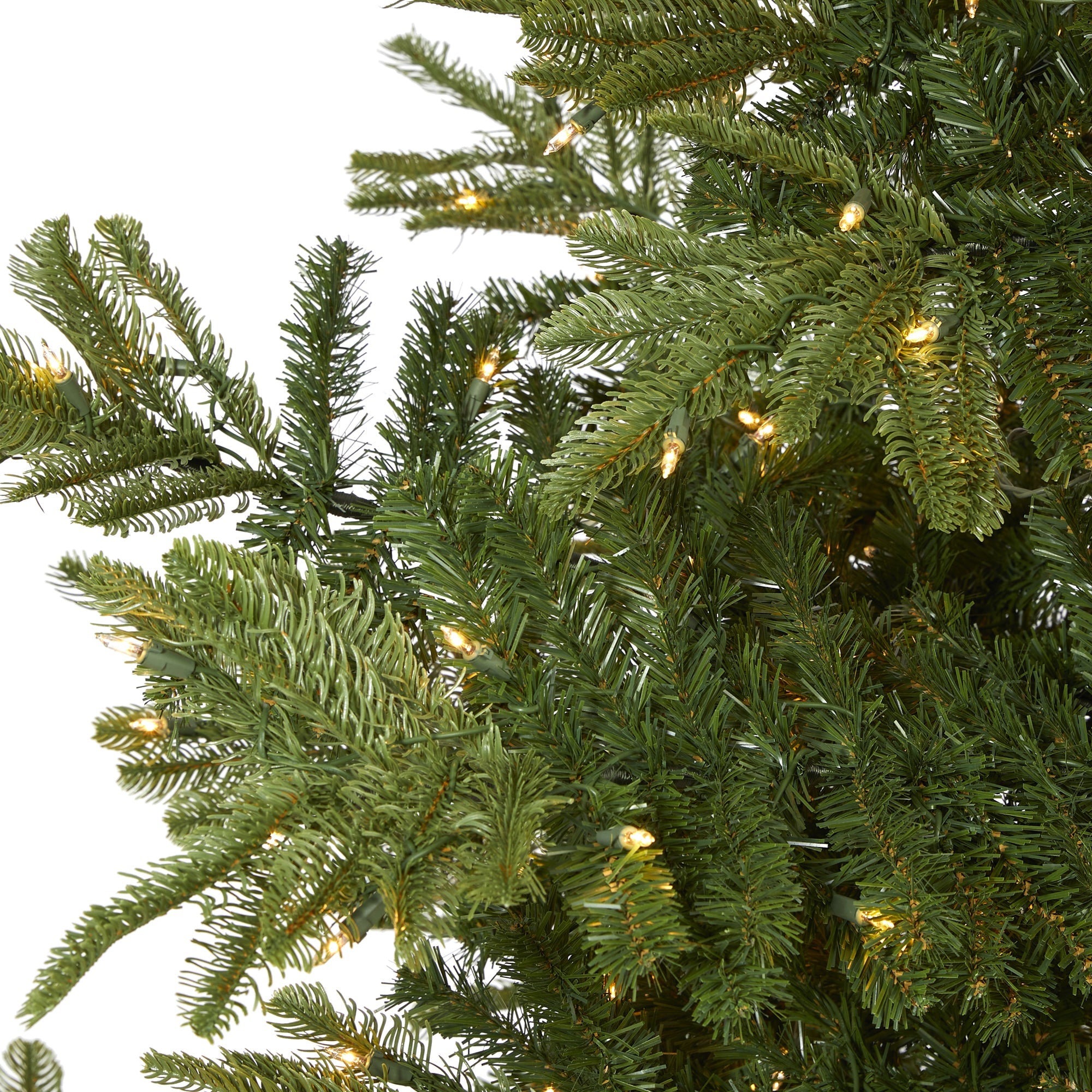 9' Layered Washington Spruce Artificial Christmas Tree w 750 Clear LED Lights