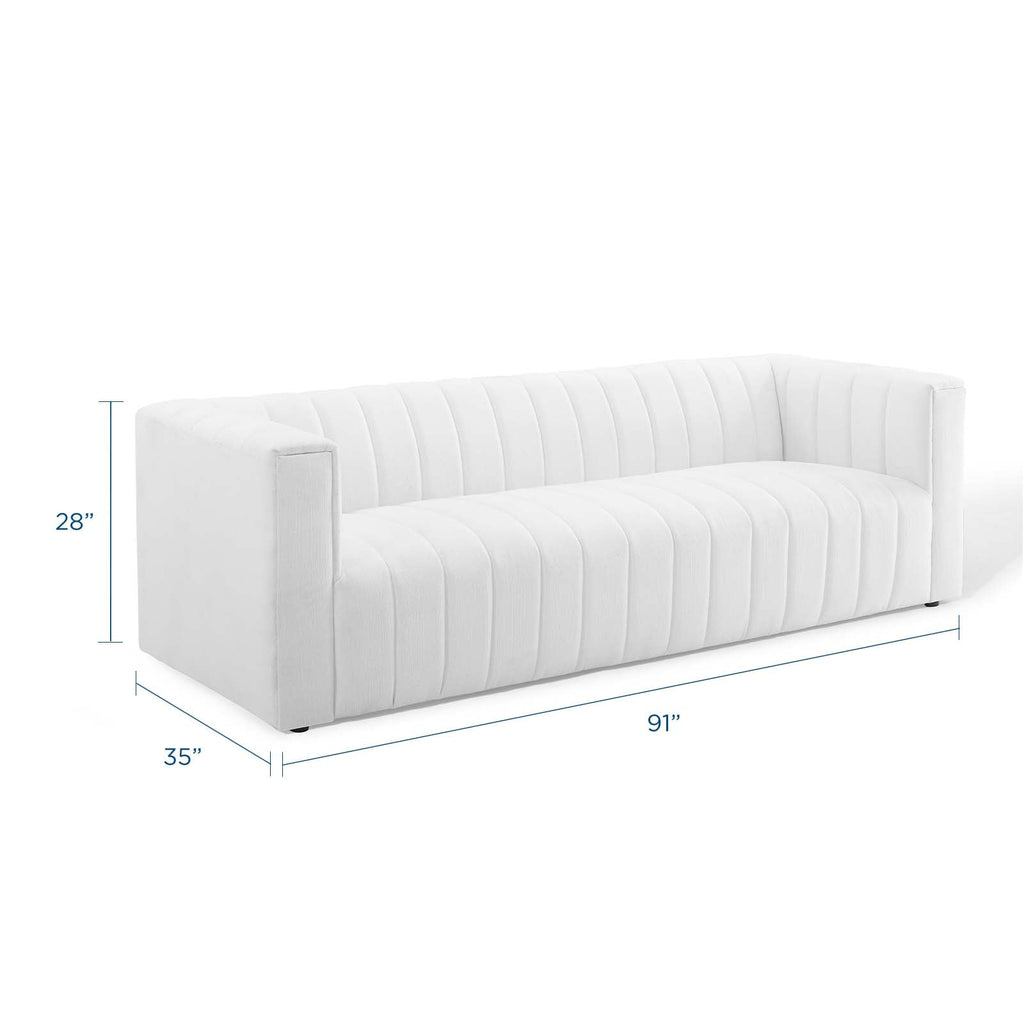 Reflection Channel Tufted Upholstered Fabric Sofa by Modway