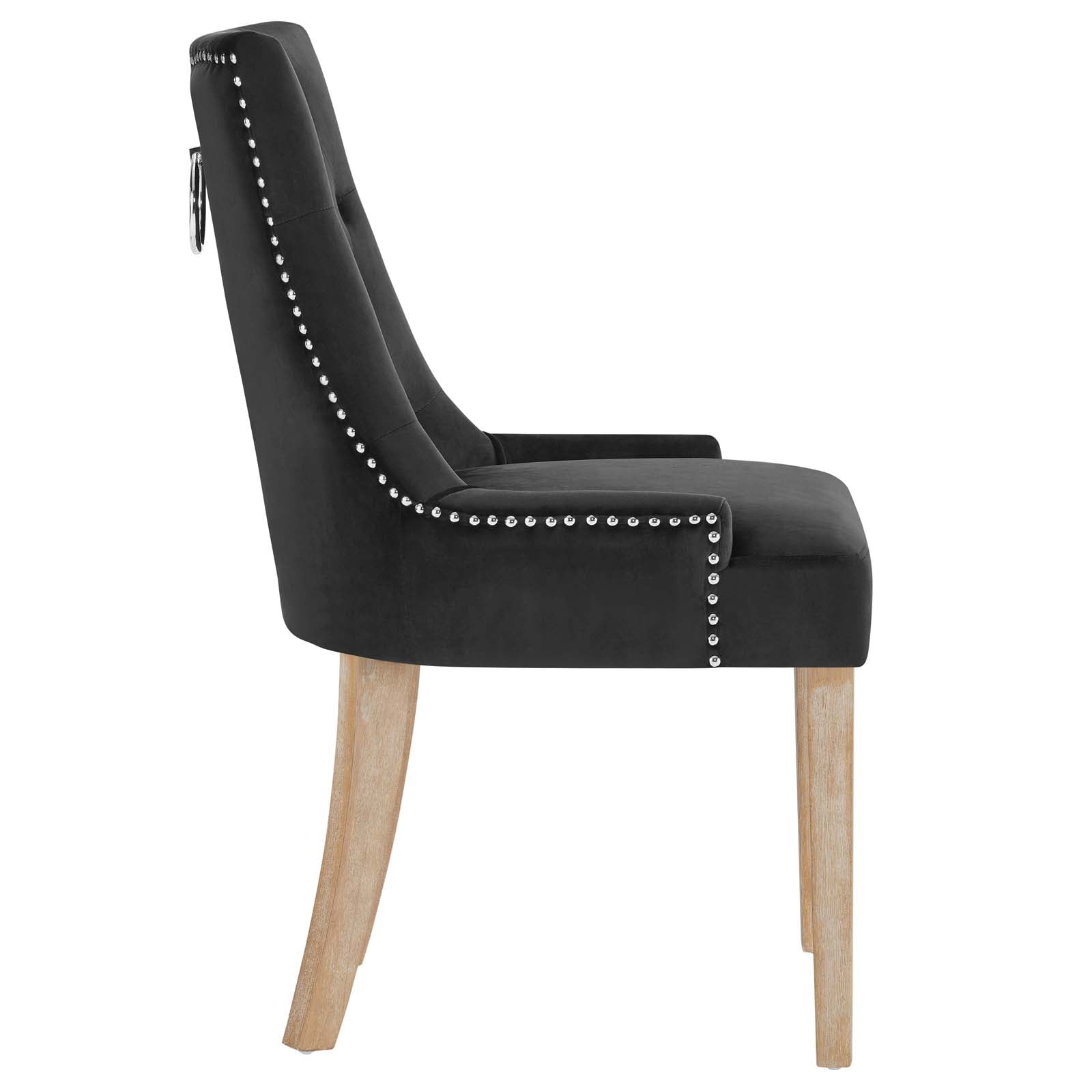 Pose Performance Velvet Dining Chair Set of 4 by Modway