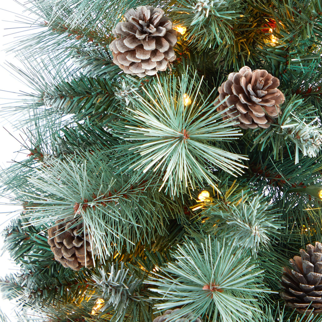 4.5' Frosted Tip British Columbia Mountain Pine Artificial Christmas Tree