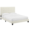 Melanie Tufted Button Upholstered Performance Velvet Queen Platform Bed by Modway