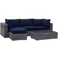 Summon 5 Piece Outdoor Patio Sunbrella¨ Sectional Set by Modway