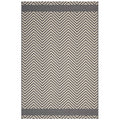 Optica Chevron With End Borders Indoor and Outdoor 5x8 Area Rug by Modway