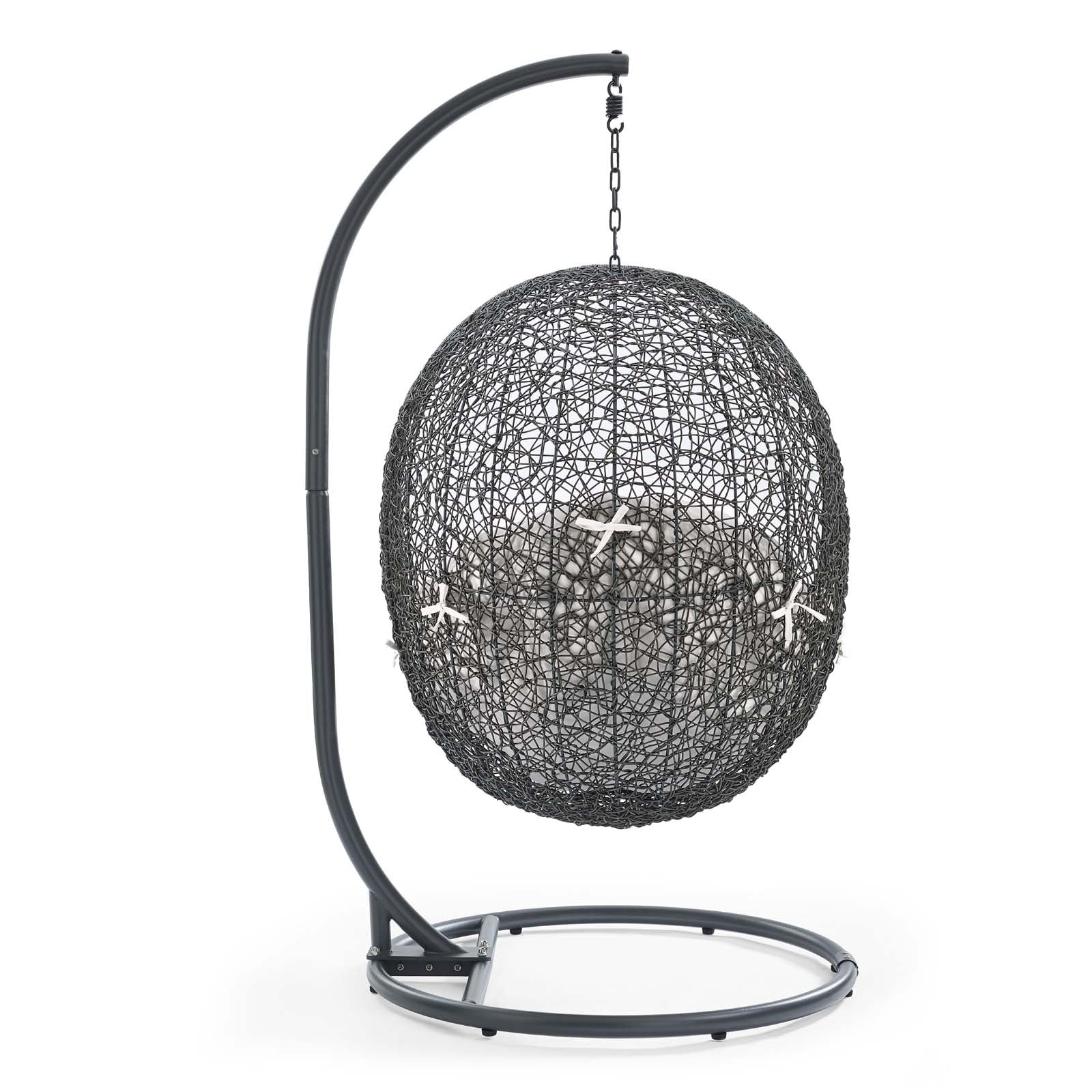 Hide Outdoor Patio Sunbrella¨ Swing Chair With Stand by Modway
