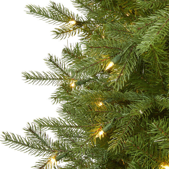 7' Vienna Fir Artificial Christmas Tree with 450 Warm White Lights