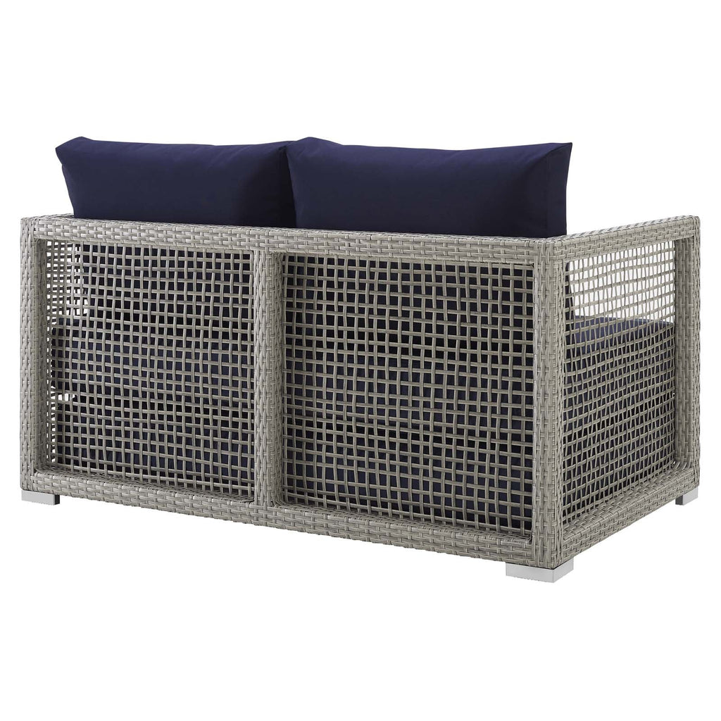 Aura Outdoor Patio Wicker Rattan Loveseat by Modway