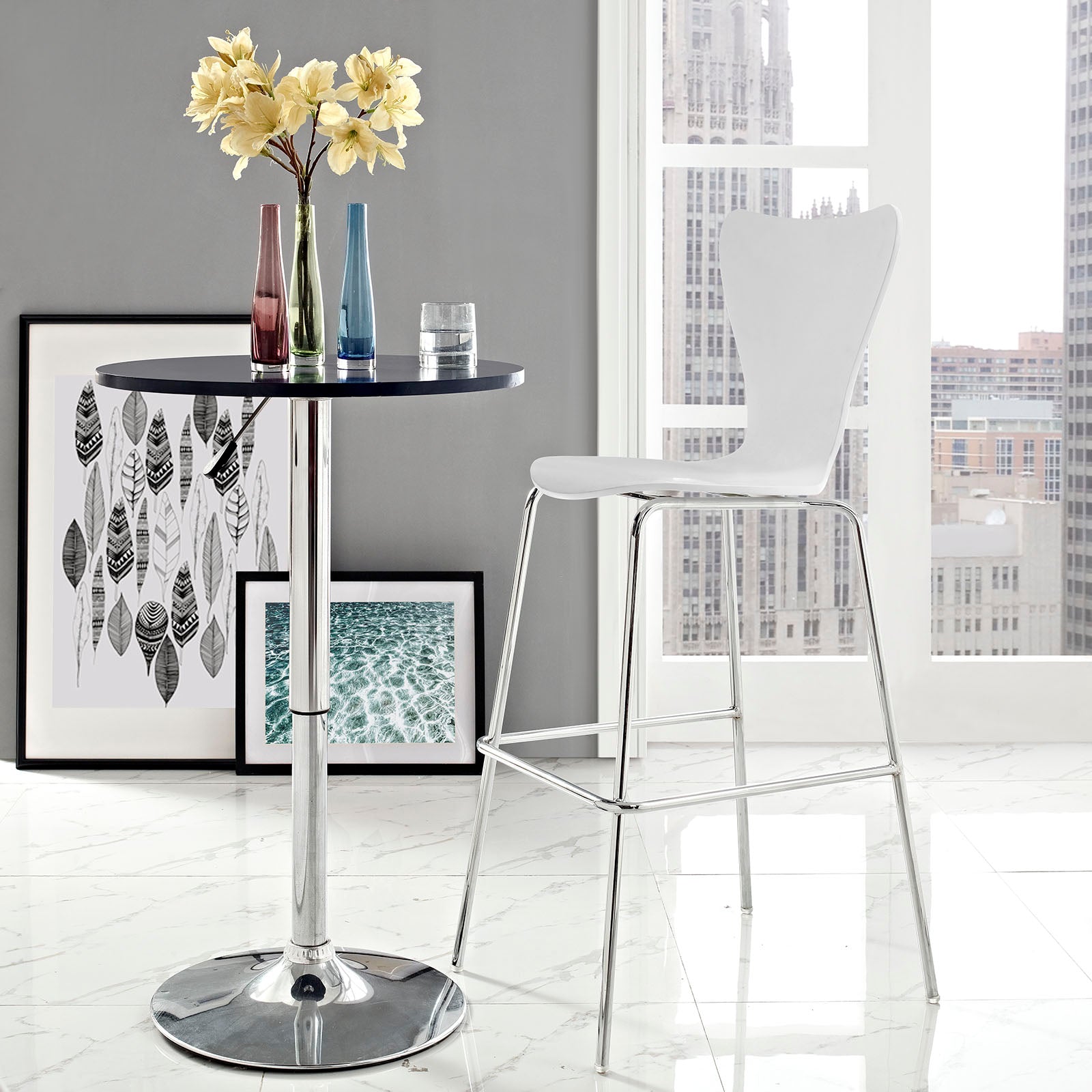 Ernie Wood Bar Stool by Modway