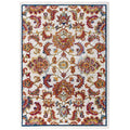 Entourage Azami Distressed Vintage Floral Lattice 5x8 Area Rug by Modway