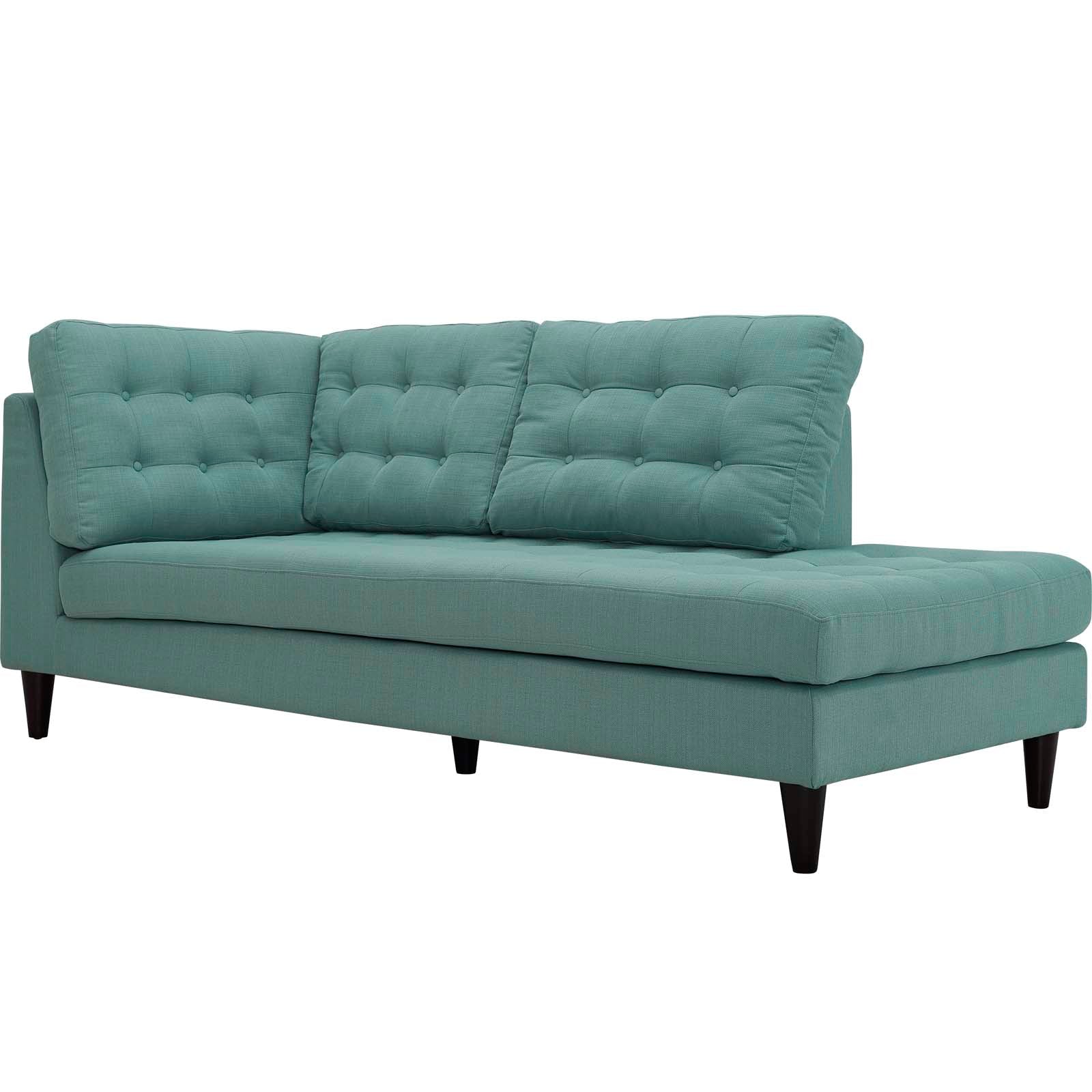 Empress Upholstered Fabric Right Facing Bumper by Modway