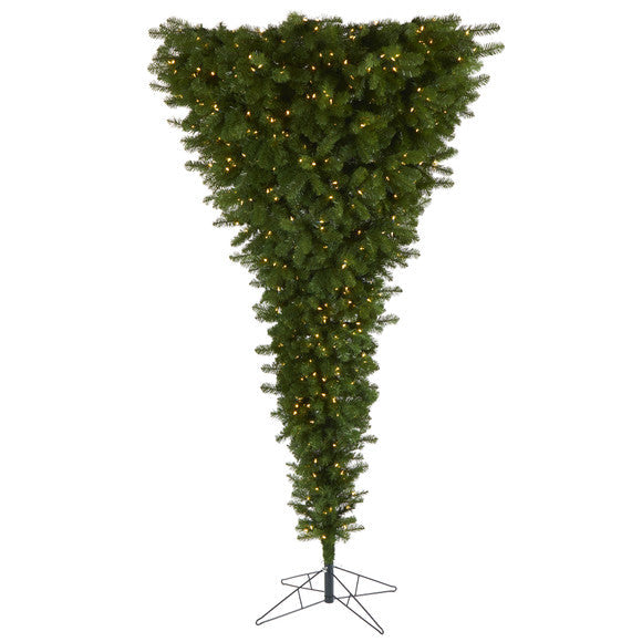 8' Sun Valley Spruce Upside Down Artificial Christmas Tree