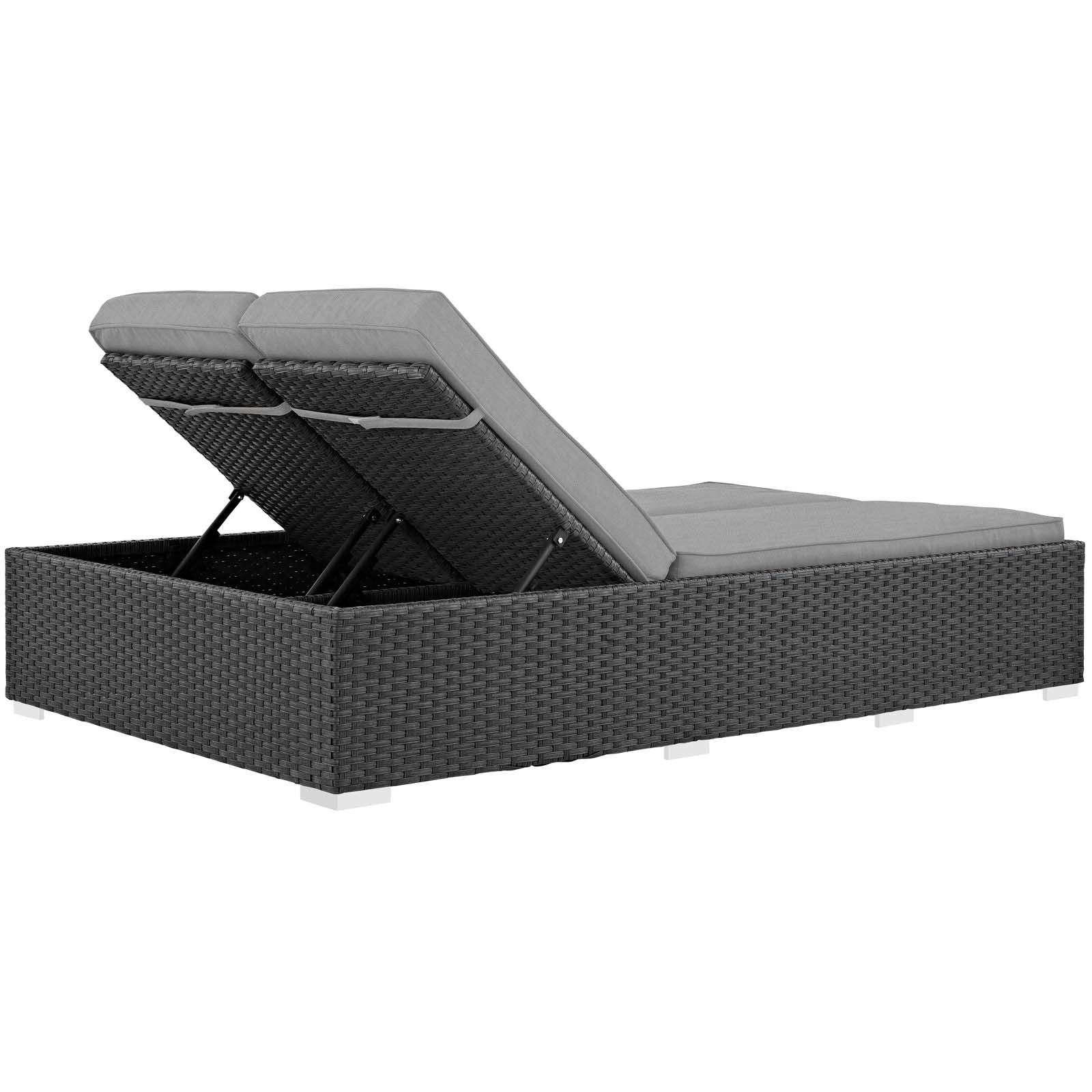 Sojourn Outdoor Patio Sunbrella¨ Double Chaise by Modway