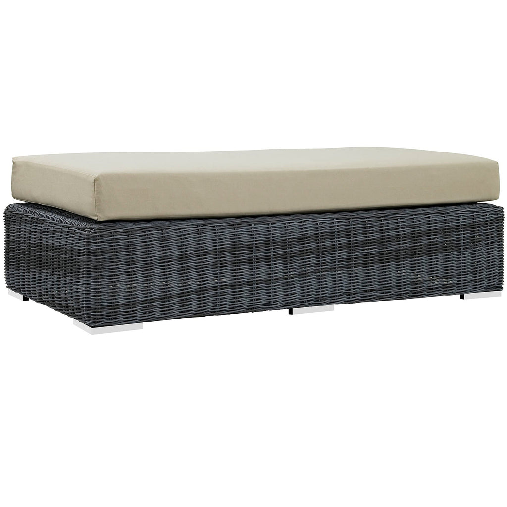 Summon Outdoor Patio Sunbrella¨ Rectangle Ottoman by Modway