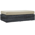 Summon Outdoor Patio Sunbrella¨ Rectangle Ottoman by Modway