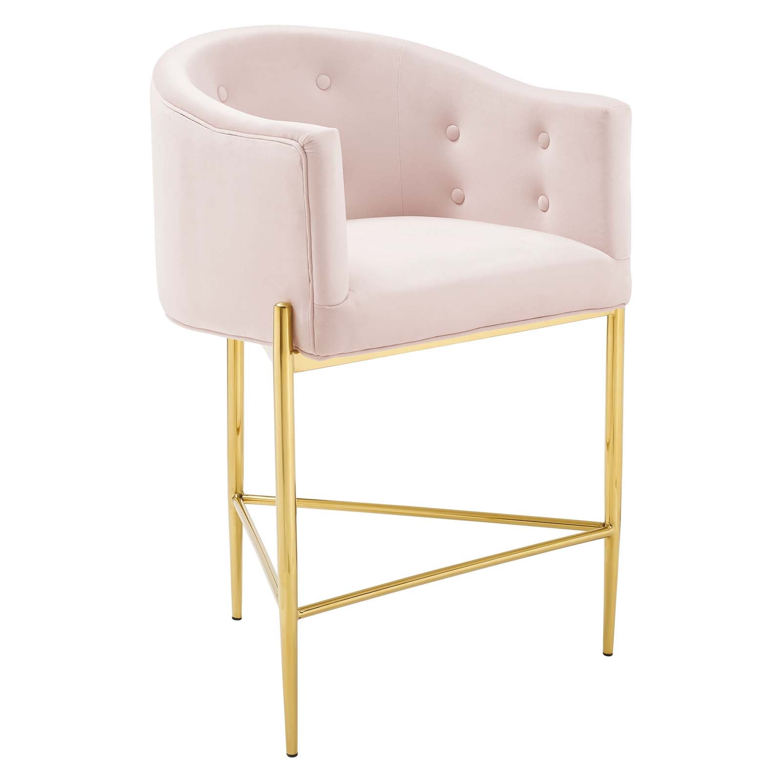 Savour Tufted Performance Velvet Counter Stool Set of 2 by Modway