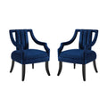 Harken Performance Velvet Accent Chair Set of 2 by Modway