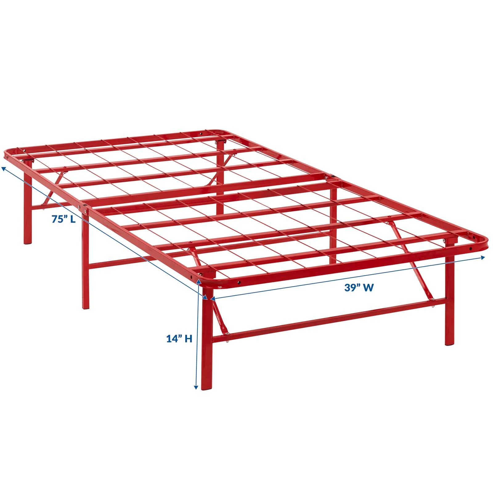 Horizon Stainless Steel Twin Bed Frame by Modway