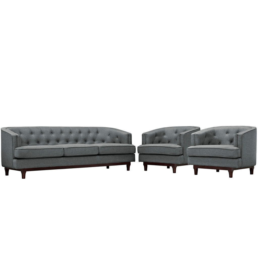 Coast Living Room Set Set of 3 by Modway