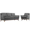 Beguile Upholstered Fabric Living Room Set Set of 2 by Modway