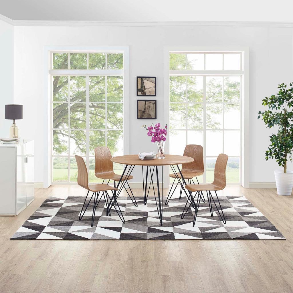 Kahula Geometric Triangle Mosaic 8x10 Area Rug by Modway