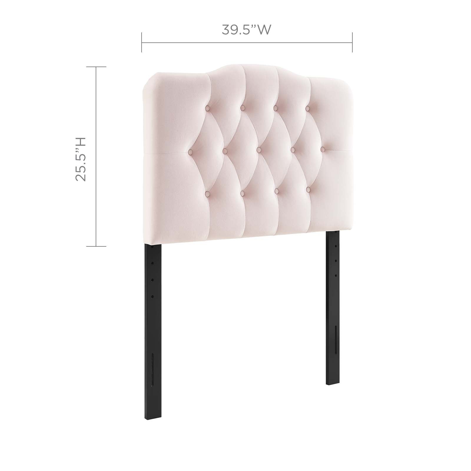 Annabel Diamond Tufted Performance Velvet Twin Headboard by Modway