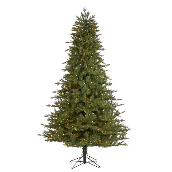 7.5' New Hampshire Spruce Artificial Christmas Tree with 650 Warm White Lights