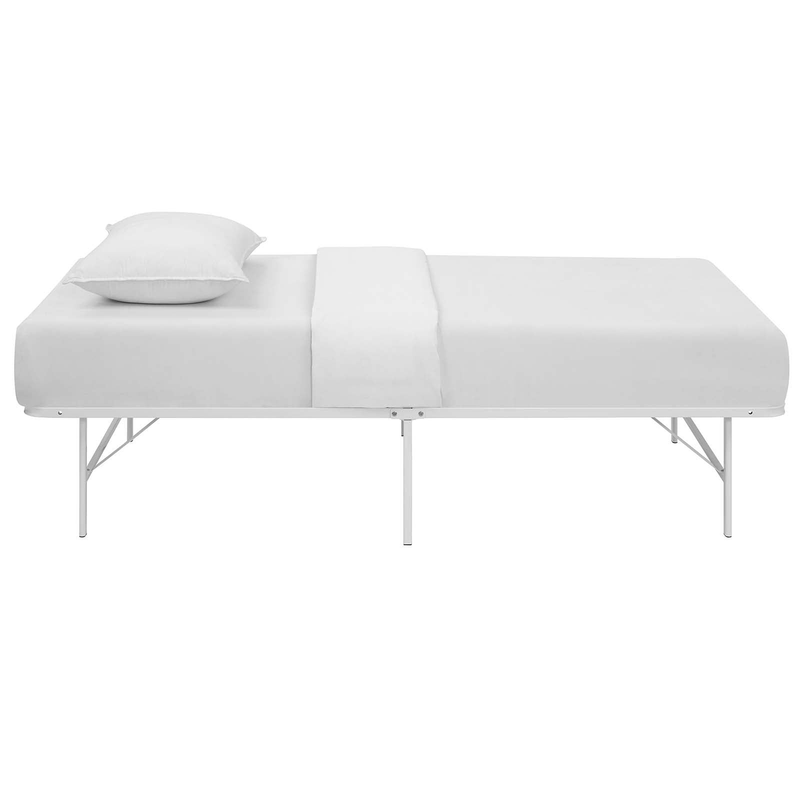 Horizon Stainless Steel Twin Bed Frame by Modway