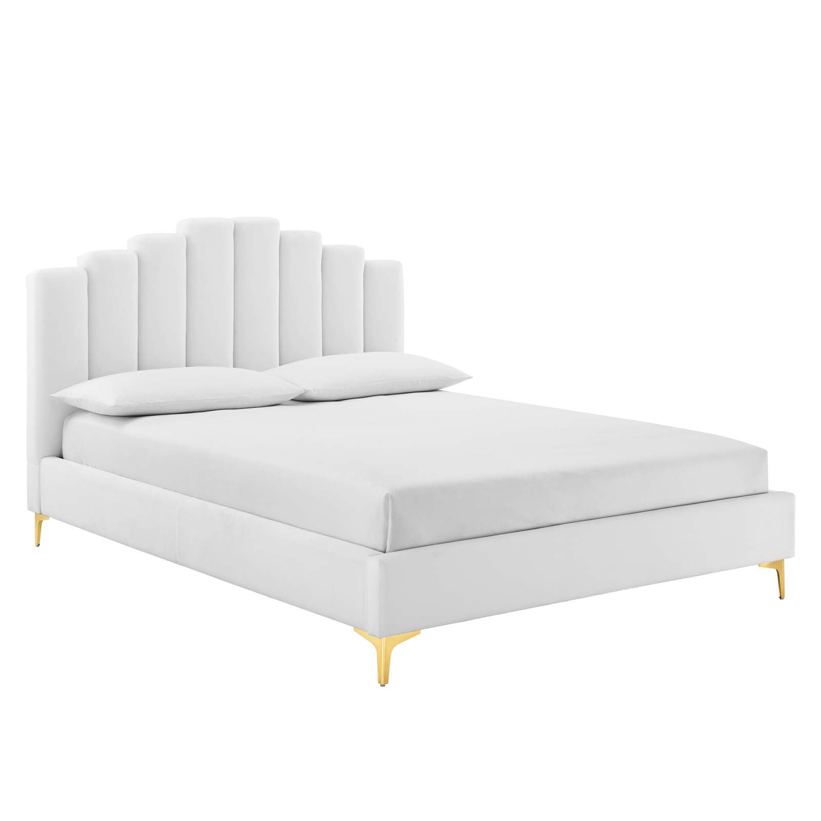 Olivia Performance Velvet Queen Platform Bed by Modway