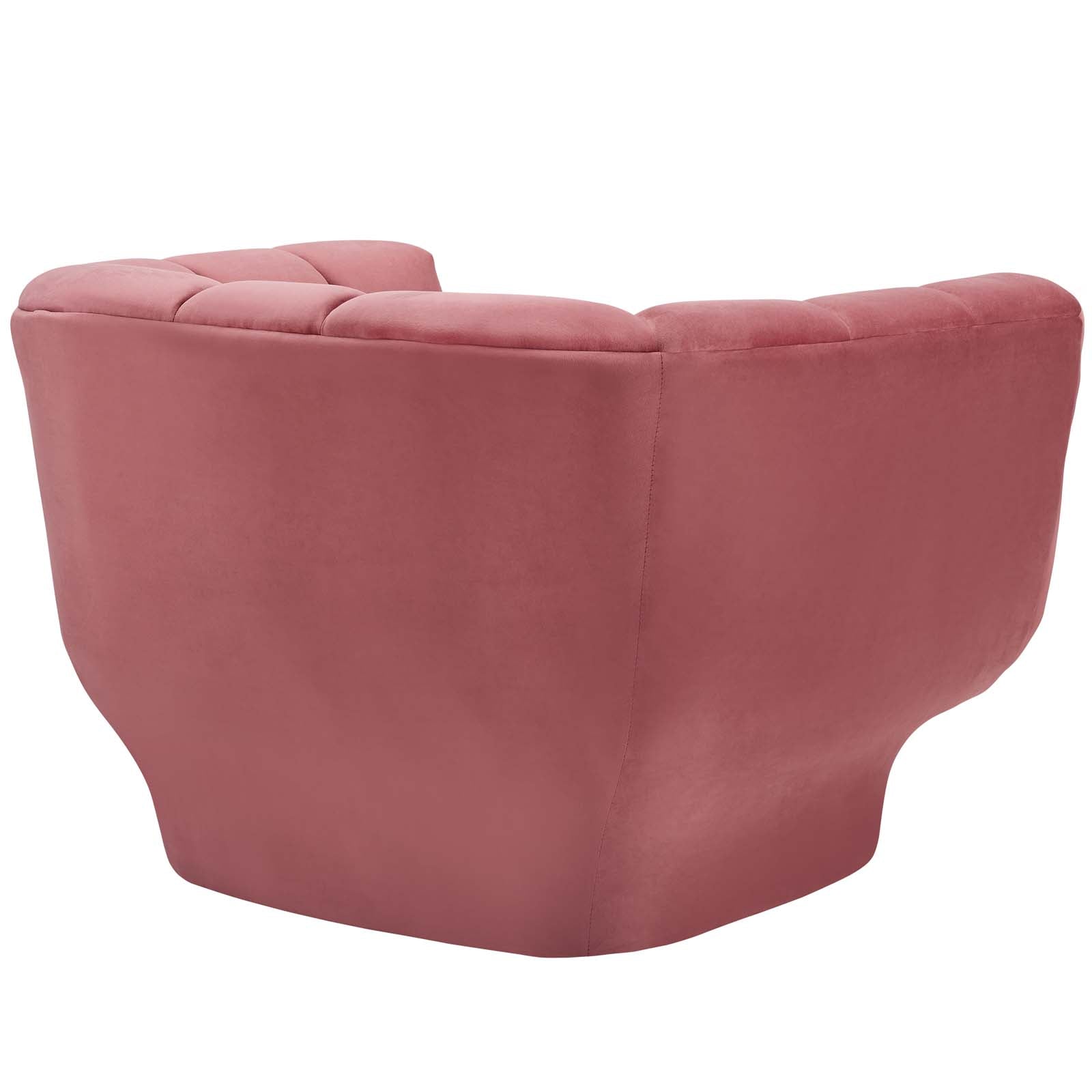 Entertain Vertical Channel Tufted Performance Velvet Armchair Set of 2 by Modway