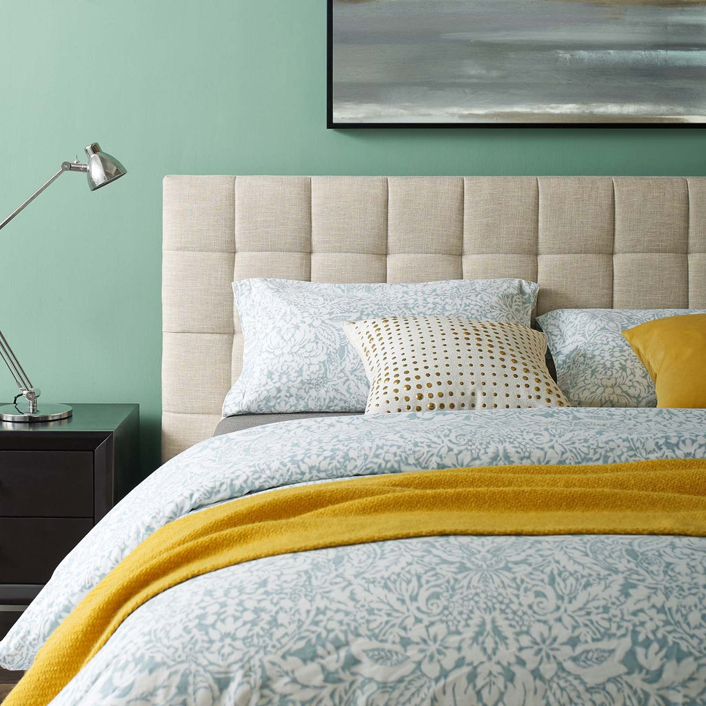 Julia Biscuit Tufted Upholstered Fabric Queen Platform Bed by Modway