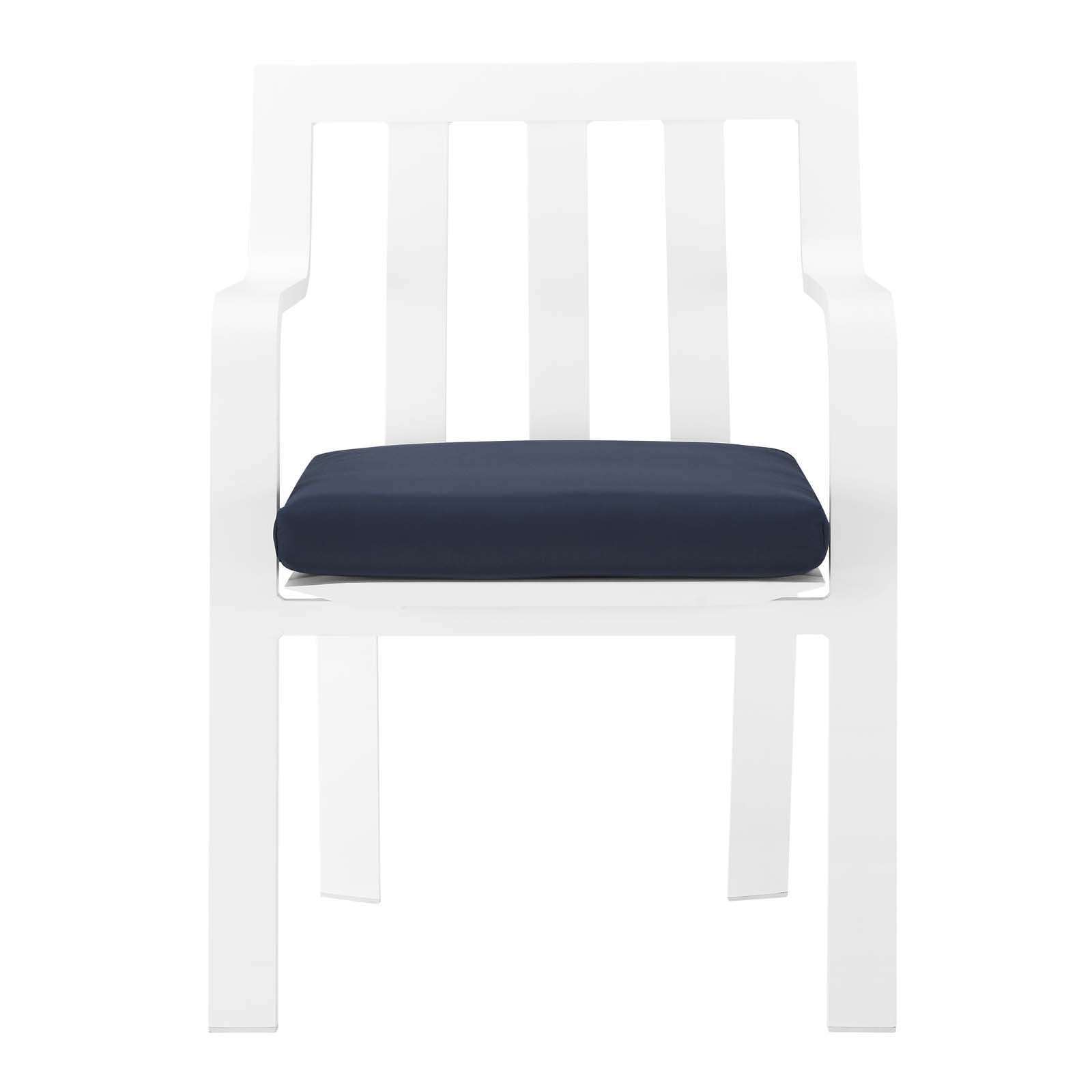 Baxley Stackable Outdoor Patio Aluminum Dining Armchair by Modway