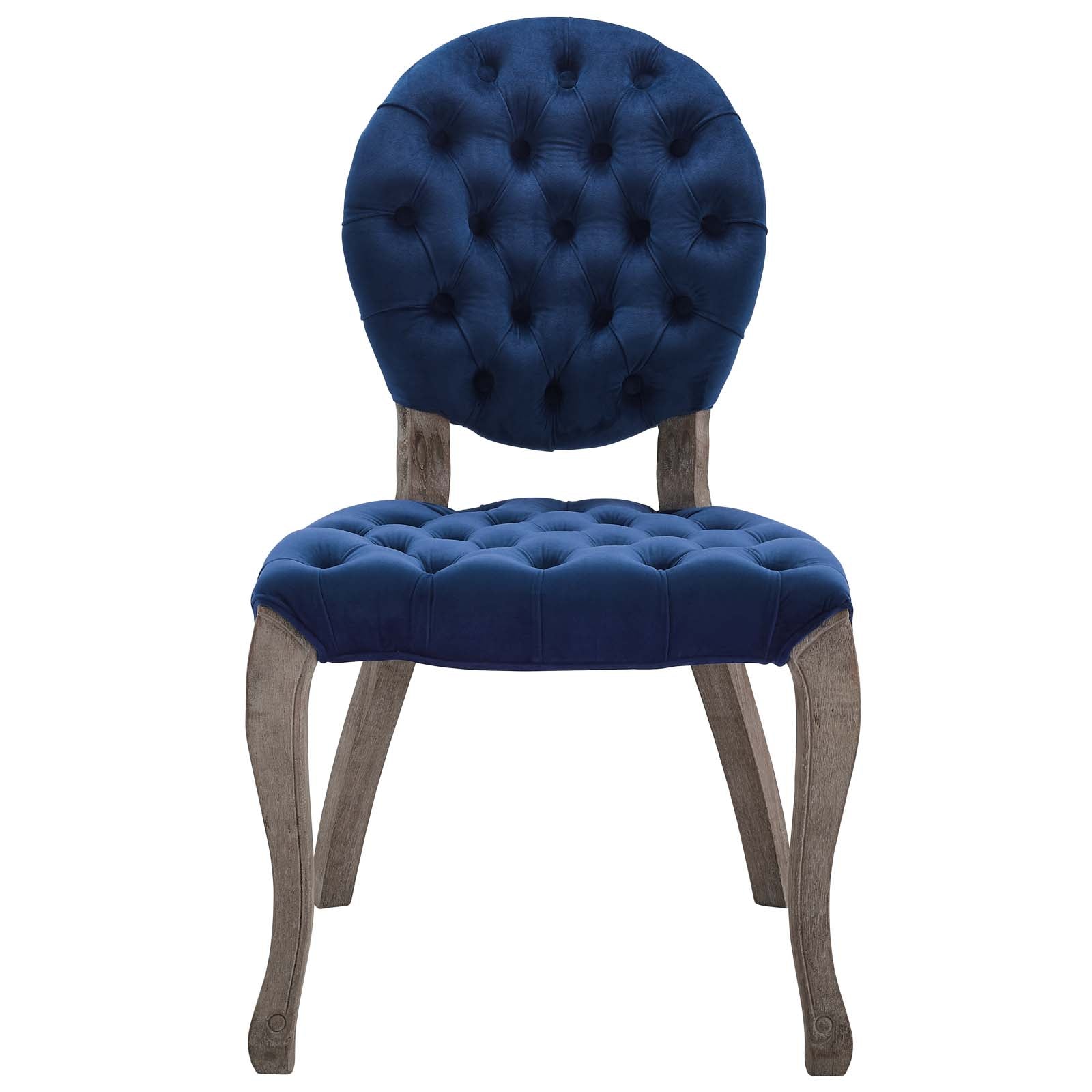 Exhibit French Vintage Dining Performance Velvet Side Chair by Modway