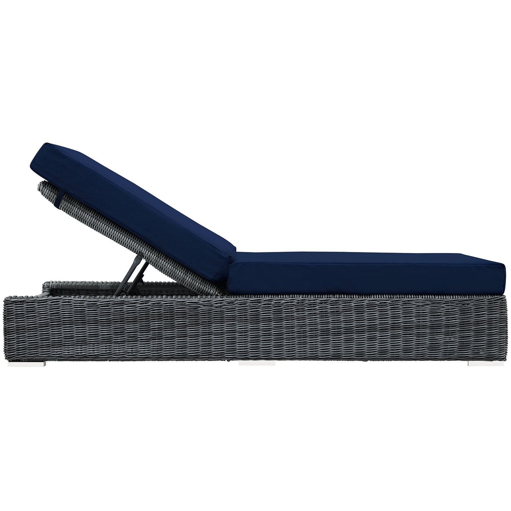 Summon Outdoor Patio Sunbrella¨ Chaise Lounge by Modway