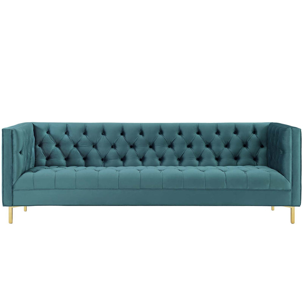 Delight Tufted Button Performance Velvet Sofa by Modway
