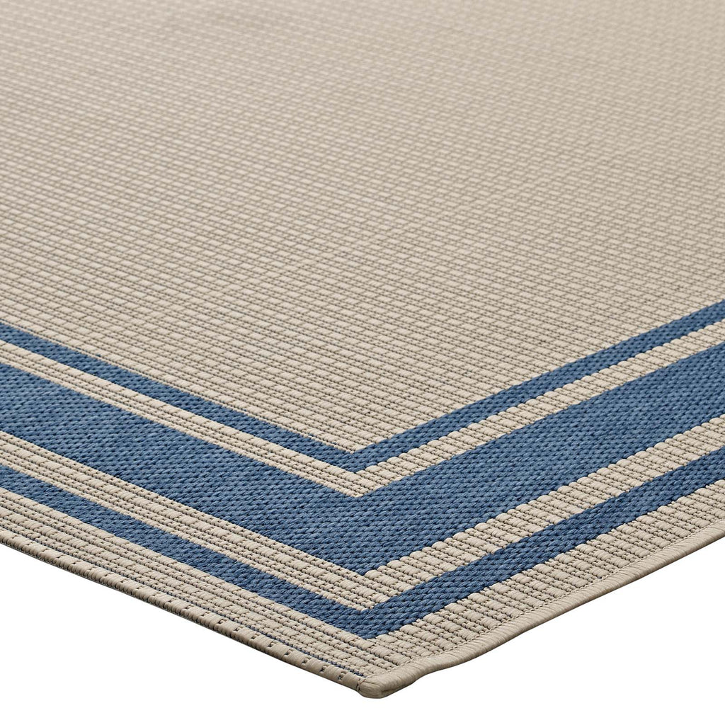 Rim Solid Border Indoor and Outdoor 5x8 Area Rug by Modway