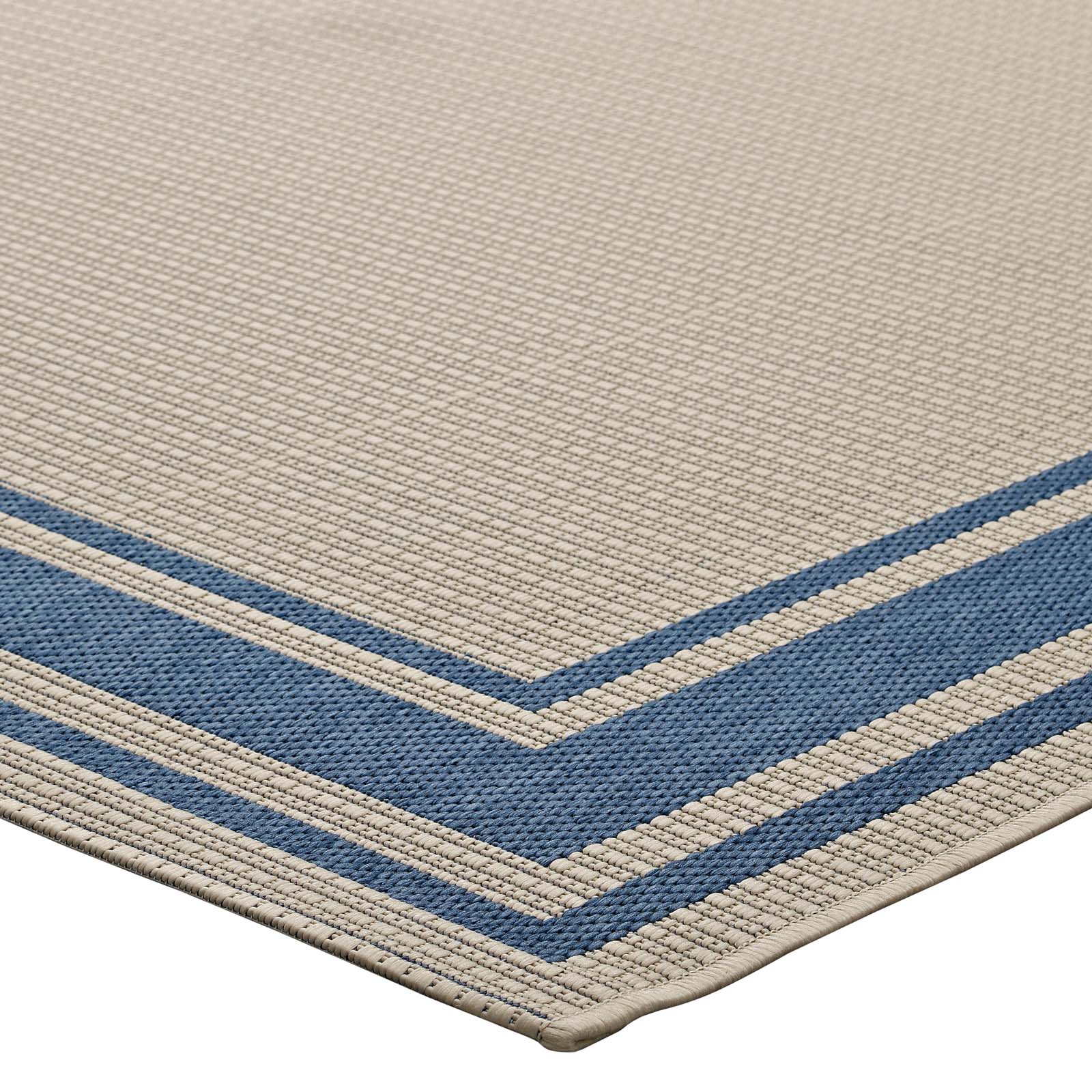 Rim Solid Border Indoor and Outdoor 5x8 Area Rug by Modway