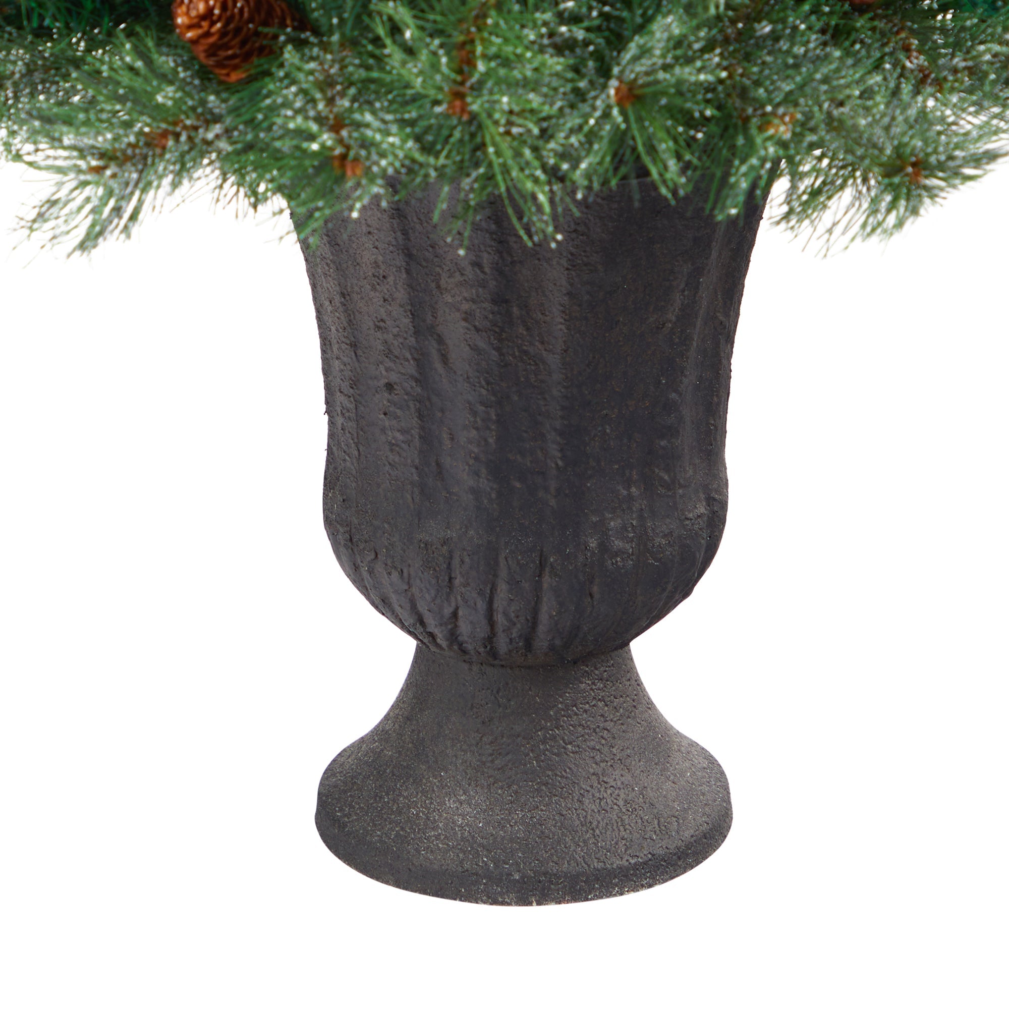 50' Snowed French Alps Mountain Pine Artificial Christmas Tree w/ 237 Bendable